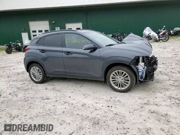2021 Hyundai Kona SEL Plus with VIN KM8K62AA9MU731806, listed as a Copart auction lot 59468875 with Not provided miles and Salvage title. Bid and sale history available at DreamBid. Image 14.