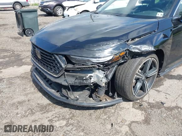 2023 Honda Accord Sport with VIN 1HGCY2F58PA043785, listed as a IAAI auction lot 43162633 with 43,335 mi miles and . Bid and sale history available at DreamBid. Image 6.
