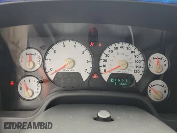 2006 Dodge 1500 SLT with VIN 3D7KS19D96G226630, listed as a Copart auction lot 56698635 with 314,560 mi miles and Salvage title. Bid and sale history available at DreamBid. Image 9.