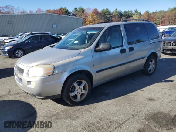 2006 Chevrolet Uplander LS z VIN 1GNDU23L06D241203, wystawiony jako Copart lot #79077374 z przebiegiem 201 761 mil mil oraz Szkoda całkowita • Salvage title. Historia ofert i sprzedaży dostępna na DreamBid. Obrazek 1.