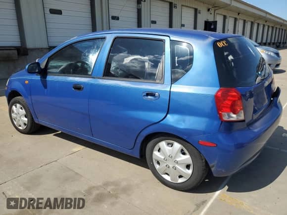 2004 Chevrolet Aveo с VIN KL1TD62694B222348, выставлен на аукционе Copart как лот 57131405 с пробегом 104 521 миль миль и Списание • Salvage title. История ставок и продаж доступна на DreamBid. Изображение 2.