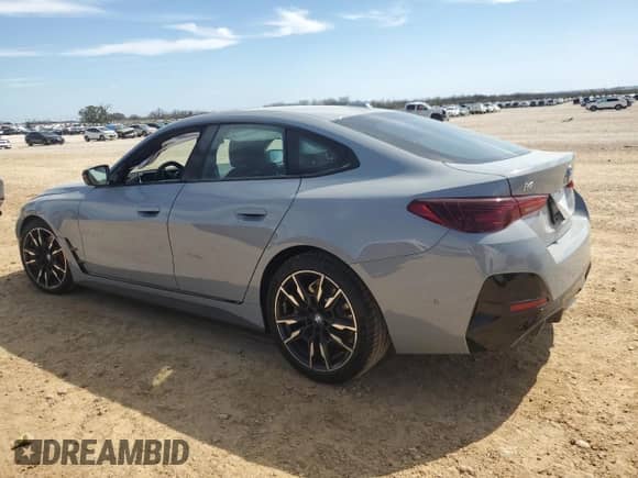 2025 BMW i4 M50 с VIN WBY33HD08SFU19760, выставлен на аукционе Copart как лот 47066895 с пробегом 417 миль миль и Списание • Salvage title. История ставок и продаж доступна на DreamBid. Изображение 2.