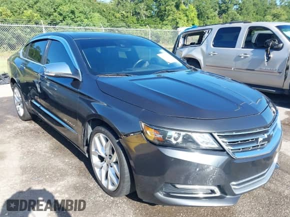 2015 Chevrolet Impala LTZ with VIN 2G1165S34F9130927, listed as a IAAI auction lot 42796398 with 151,694 mi miles and . Bid and sale history available at DreamBid. Image 1.