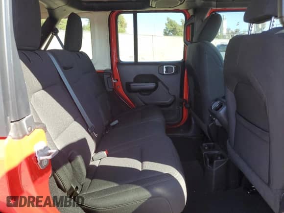 2021 Jeep Wrangler Unlimited Sport S with VIN 1C4HJXDG7MW860528, listed as a Copart auction lot 63694135 with 48,188 mi miles and Salvage title. Bid and sale history available at DreamBid. Image 10.