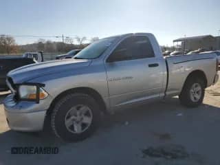 2012 Ram 1500 ST with VIN 3C6JD6AP9CG244888, listed as a Copart auction lot 82582504 with 199,102 mi miles and Salvage title. Bid and sale history available at DreamBid. Image 1.