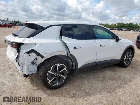 2025 Chevrolet Equinox EV LT1 w/PCY с VIN 3GN7DMRP9SS225563, выставлен на аукционе Copart как лот 81294605 с пробегом 987 миль миль и Списание • Salvage title. История ставок и продаж доступна на DreamBid. Изображение 3.