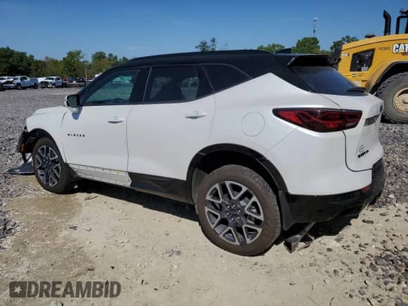 2024 Chevrolet Blazer RS with VIN 3GNKBKRS3RS213606, listed as a Copart auction lot 84360145 with 15,521 mi miles and Salvage title. Bid and sale history available at DreamBid. Image 2.