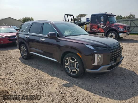 2024 Hyundai Palisade SEL с VIN KM8R4DGE6RU775411, выставлен на аукционе Copart как лот 70783664 с пробегом 2 524 миль миль и Списание • Salvage title. История ставок и продаж доступна на DreamBid. Изображение 4.