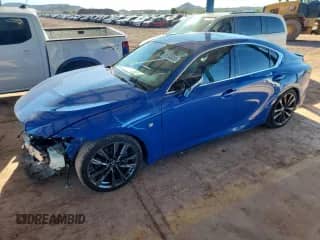 2021 Lexus IS 350 F Sport with VIN JTHGZ1B28M5047132, listed as a Copart auction lot 81340055 with 57,094 mi miles and Salvage title. Bid and sale history available at DreamBid. Image 1.