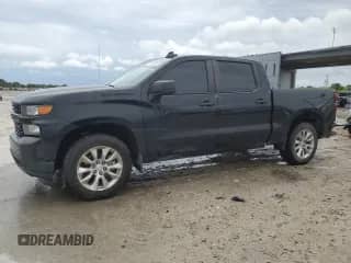 2022 Chevrolet Silverado 1500 Custom with VIN 1GCPWBEK8NZ141100, listed as a Copart auction lot 72066215 with 83,543 mi miles and Non repairable. Bid and sale history available at DreamBid. Image 1.