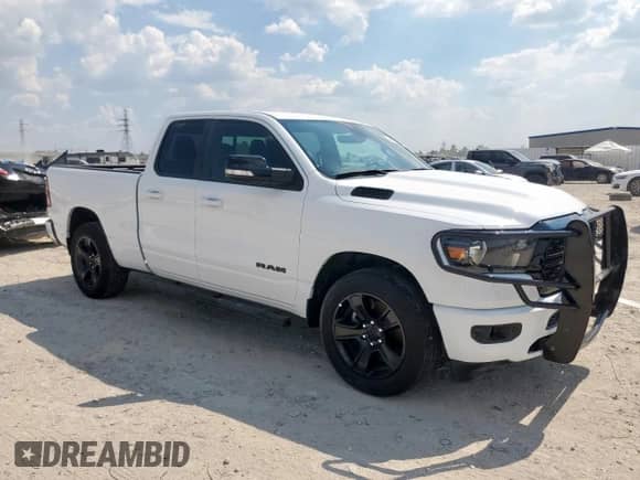 2022 Ram 1500 Lone Star z VIN 1C6RREBT7NN173310, wystawiony jako Copart lot #84950525 z przebiegiem 20 514 mil mil oraz Szkoda całkowita • Salvage title. Historia ofert i sprzedaży dostępna na DreamBid. Obrazek 4.