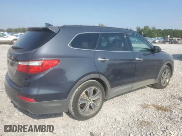 2013 Hyundai Santa Fe GLS with VIN KM8SM4HF0DU015847, listed as a Copart auction lot 71282785 with 137,346 mi miles and Salvage title. Bid and sale history available at DreamBid. Image 3.