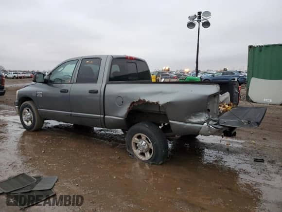 2007 Dodge 2500 SLT with VIN 3D7KR28D97G832496, listed as a Copart auction lot 80916574 with 74,280 mi miles and Salvage title. Bid and sale history available at DreamBid. Image 2.