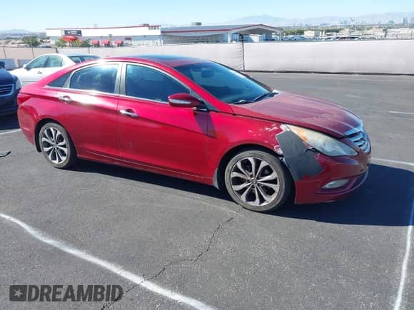 2013 Hyundai Sonata SE with VIN 5NPEC4AB6DH619683, listed as a IAAI auction lot 43511454 with 185,039 mi miles and . Bid and sale history available at DreamBid. Image 1.