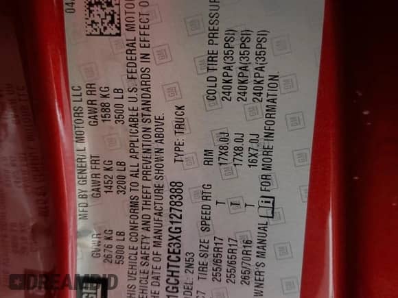 2016 Chevrolet Colorado 4WD LT with VIN 1GCHTCE3XG1278388, listed as a Copart auction lot 83777415 with 92,991 mi miles and Salvage title. Bid and sale history available at DreamBid. Image 12.