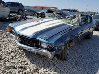 1972 Chevrolet Chevelle с VIN 1D37F2K589567, выставлен на аукционе Copart как лот 74061124 с пробегом 14 130 миль миль и Списание • Salvage title. История ставок и продаж доступна на DreamBid. Изображение 1.