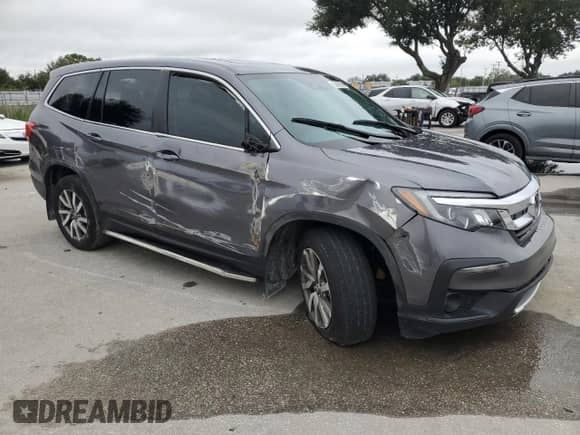 2020 Honda Pilot EX-L z VIN 5FNYF5H56LB007166, wystawiony jako Copart lot #85878255 z przebiegiem 42 417 mil mil oraz Nie do naprawy • Non repairable. Historia ofert i sprzedaży dostępna na DreamBid. Obrazek 4.