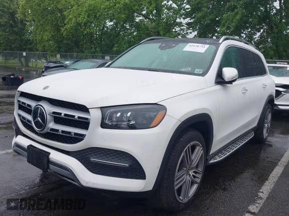 2022 Mercedes-Benz GLS 450 with VIN 4JGFF5KEXNA656170, listed as a IAAI auction lot 42438734 with 48,411 mi miles and . Bid and sale history available at DreamBid. Image 2.