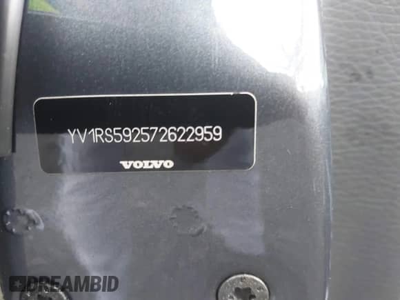 2007 Volvo S60 2.5L Turbo с VIN YV1RS592572622959, выставлен на аукционе IAAI как лот 43021608 с пробегом 155 710 миль миль и . История ставок и продаж доступна на DreamBid. Изображение 9.