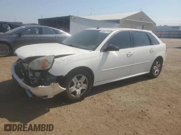 2005 Chevrolet Malibu Maxx LT with VIN 1G1ZU64855F141531, listed as a Copart auction lot 66521715 with 187,379 mi miles and Salvage title. Bid and sale history available at DreamBid. Image 1.