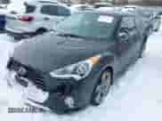 2014 Hyundai Veloster Turbo with VIN KMHTC6AE3EU189370, listed as a IAAI auction lot 41227179 with 103,432 mi miles and . Bid and sale history available at DreamBid. Image 17.