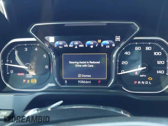2022 GMC Sierra 1500 AT4 with VIN 1GTP9EEL3NZ130961, listed as a IAAI auction lot 42704880 with 90,866 mi miles and . Bid and sale history available at DreamBid. Image 7.