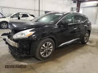 2016 Nissan Murano S with VIN 5N1AZ2MH8GN117016, listed as a Copart auction lot 81804115 with 132,944 mi miles and Salvage title. Bid and sale history available at DreamBid. Image 1.