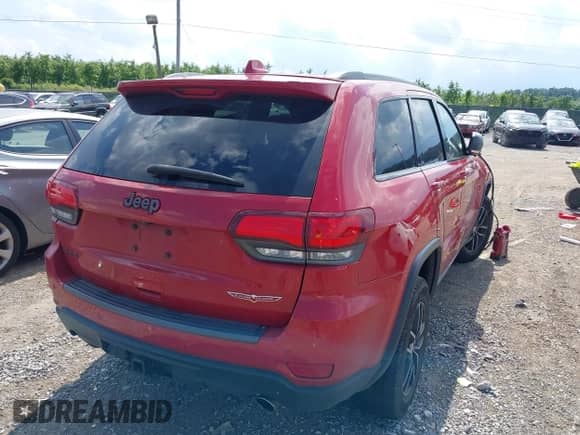 2018 Jeep Grand Cherokee Trailhawk z VIN 1C4RJFLG3JC304147, wystawiony jako IAAI lot #42611034 z przebiegiem 117 146 mil mil oraz . Historia ofert i sprzedaży dostępna na DreamBid. Obrazek 4.