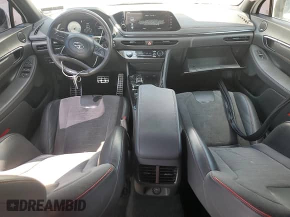 2022 Hyundai Sonata N Line with VIN KMHL14JC5NA225280, listed as a Copart auction lot 69826535 with 86,079 mi miles and Salvage title. Bid and sale history available at DreamBid. Image 8.