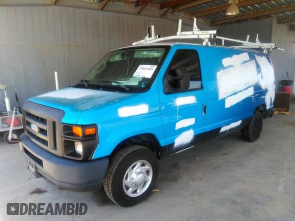 2014 Ford Econoline Cargo Commercial with VIN 1FTNE1EW9EDA70011, listed as a IAAI auction lot 37021285 with 244,383 mi miles and . Bid and sale history available at DreamBid. Image 17.