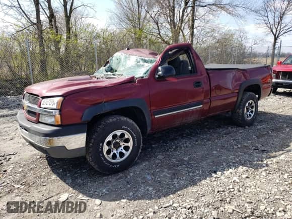 2004 Chevrolet Silverado 1500 LS с VIN 1GCEK14T54E160796, выставлен на аукционе Copart как лот 52707275 с пробегом 132 605 миль миль и На запчасти • Non repairable. История ставок и продаж доступна на DreamBid. Изображение 1.