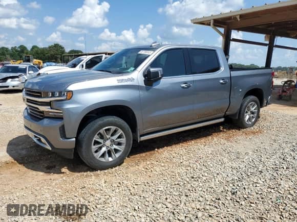 2020 Chevrolet Silverado 1500 High Country with VIN 1GCUYHEL5LZ183780, listed as a Copart auction lot 65758045 with Not provided miles and Salvage title. Bid and sale history available at DreamBid. Image 1.