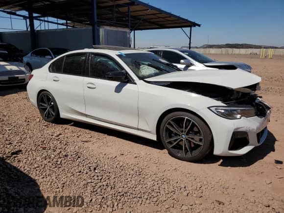 2020 BMW 3 Series M340i z VIN 3MW5U7J04L8B44952, wystawiony jako Copart lot #64516745 z przebiegiem Nie podano mil oraz Szkoda całkowita • Salvage title. Historia ofert i sprzedaży dostępna na DreamBid. Obrazek 4.