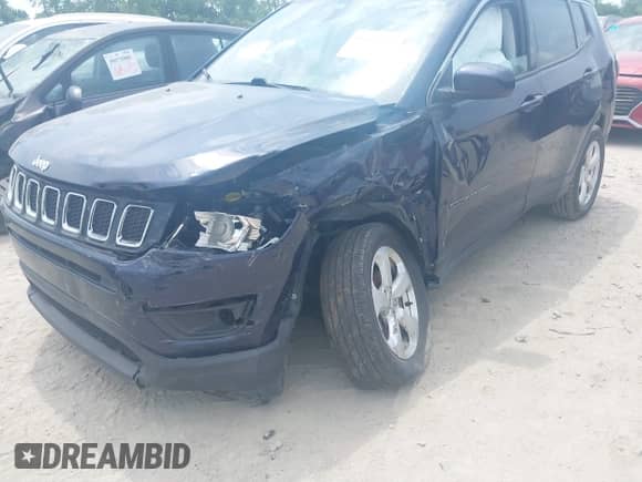 2019 Jeep Compass Latitude with VIN 3C4NJDBB2KT652939, listed as a IAAI auction lot 39583288 with 62,636 mi miles and . Bid and sale history available at DreamBid. Image 6.