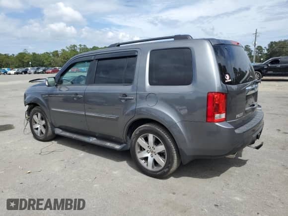 2013 Honda Pilot Touring with VIN 5FNYF3H90DB035487, listed as a Copart auction lot 81521645 with Not provided miles and Non repairable. Bid and sale history available at DreamBid. Image 2.