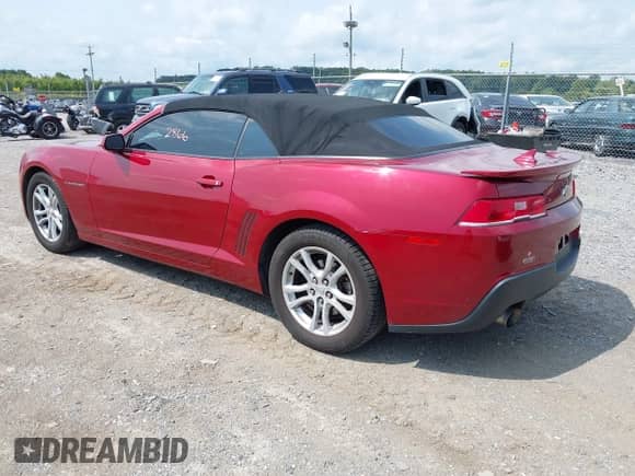 2015 Chevrolet Camaro LT with VIN 2G1FD3D39F9266063, listed as a IAAI auction lot 43152866 with 60,144 mi miles and . Bid and sale history available at DreamBid. Image 3.
