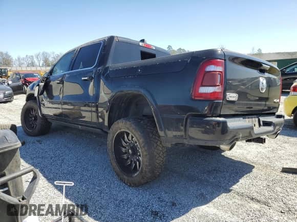 2020 Ram 1500 Longhorn with VIN 1C6SRFKM3LN272302, listed as a Copart auction lot 50087315 with 66,092 mi miles and Salvage title. Bid and sale history available at DreamBid. Image 2.
