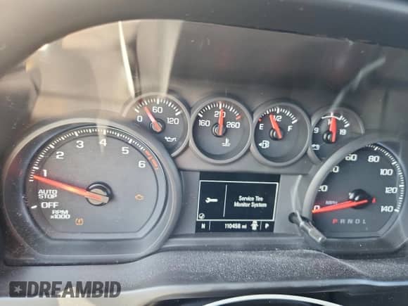 2021 Chevrolet Silverado 1500 Custom with VIN 1GCPWBEK2MZ199752, listed as a Copart auction lot 65573545 with 110,456 mi miles and Salvage title. Bid and sale history available at DreamBid. Image 9.