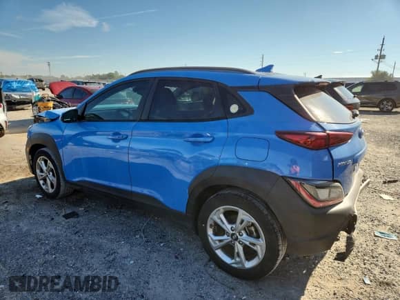 2022 Hyundai Kona SEL с VIN KM8K62AB1NU794859, выставлен на аукционе Copart как лот 80357795 с пробегом 50 205 миль миль и Списание • Salvage title. История ставок и продаж доступна на DreamBid. Изображение 2.