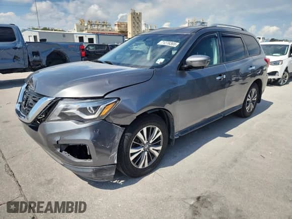 2017 Nissan Pathfinder SV with VIN 5N1DR2MNXHC668970, listed as a Copart auction lot 71276365 with 118,830 mi miles and Salvage title. Bid and sale history available at DreamBid. Image 1.