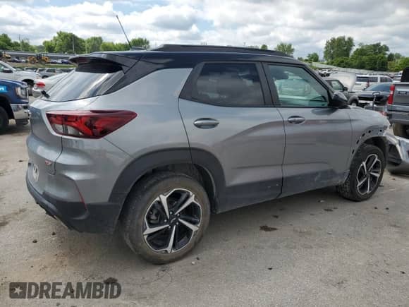 2023 Chevrolet TrailBlazer RS with VIN KL79MUSL6PB170739, listed as a Copart auction lot 57444925 with 44,638 mi miles and Salvage title. Bid and sale history available at DreamBid. Image 3.