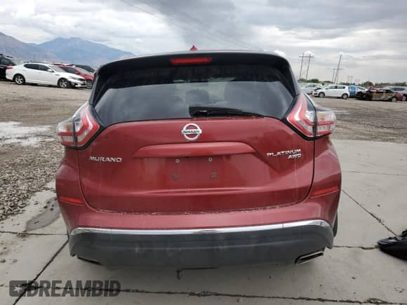 2015 Nissan Murano Platinum with VIN 5N1AZ2MHXFN277980, listed as a Copart auction lot 70699105 with 145,319 mi miles and Salvage title. Bid and sale history available at DreamBid. Image 6.