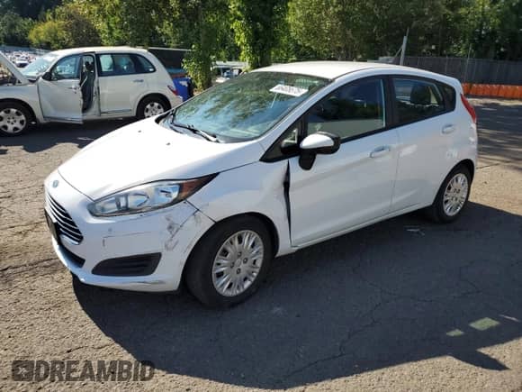 2016 Ford Fiesta S with VIN 3FADP4TJ7GM115619, listed as a Copart auction lot 66408675 with 72,754 mi miles and Salvage title. Bid and sale history available at DreamBid. Image 1.