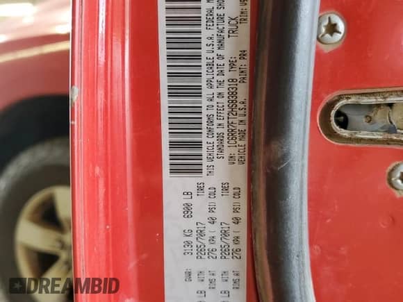 2017 Ram 1500 Tradesman z VIN 1C6RR7FT2HS838318, wystawiony jako Copart lot #70945805 z przebiegiem 227 666 mil mil oraz Czysty tytuł • Clean title. Historia ofert i sprzedaży dostępna na DreamBid. Obrazek 12.