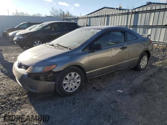 2007 Honda Civic with VIN 2HGFG11267H000135, listed as a Copart auction lot 41365475 with 168,963 mi miles and Clean title. Bid and sale history available at DreamBid. Image 1.