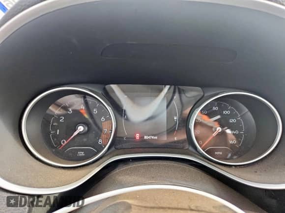 2021 Jeep Compass Latitude with VIN 3C4NJDBB6MT580274, listed as a Copart auction lot 63085195 with 80,474 mi miles and Clean title. Bid and sale history available at DreamBid. Image 9.