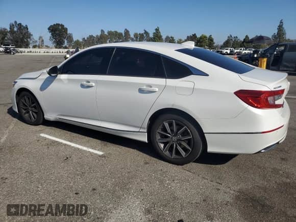 2021 Honda Accord EX-L with VIN 1HGCV1F51MA008097, listed as a Copart auction lot 80035805 with 58,979 mi miles and Salvage title. Bid and sale history available at DreamBid. Image 2.