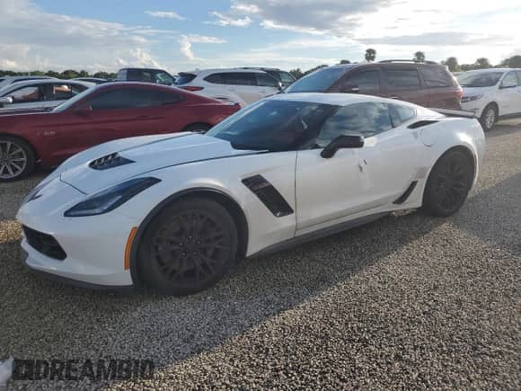 2017 Chevrolet Corvette Z06 2LZ with VIN 1G1YS2D68H5604880, listed as a Copart auction lot 74117834 with Not provided miles and Salvage title. Bid and sale history available at DreamBid. Image 1.