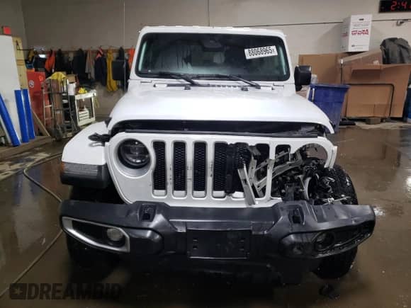 2023 Jeep Wrangler Sahara с VIN 1C4HJXEG1PW507415, выставлен на аукционе Copart как лот 88068965 с пробегом 17 249 миль миль и Списание • Salvage title. История ставок и продаж доступна на DreamBid. Изображение 5.