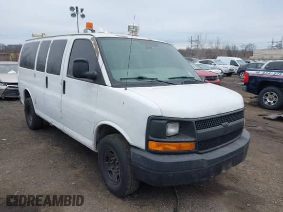 2008 Chevrolet City Express Cargo with VIN 1GNHG35KX81223024, listed as a IAAI auction lot 41263774 with 168,849 mi miles and . Bid and sale history available at DreamBid. Image 1.